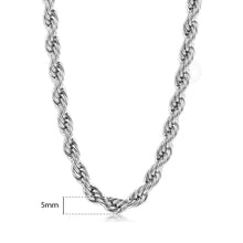 Load image into Gallery viewer, 18k Gold Plated Rope Necklace

