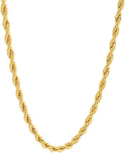 Load image into Gallery viewer, 18k Gold Plated Rope Necklace

